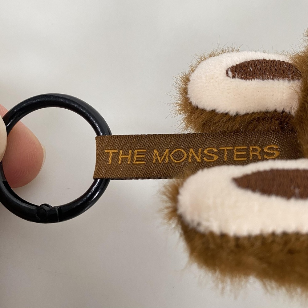 POP MART The Monsters Labubu Plush Figure Toy Brown Bunny Ears Keychain Doll - Picture 4 of 11